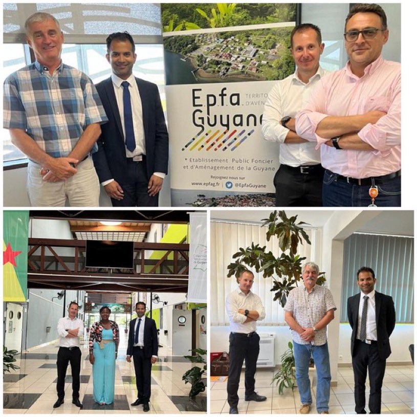 L’équipe de l’ @unionhlm prolonge ses échanges autour du développement de l’offre de #logements en #Guyane… rencontre avec l’ <a href="/EpfaGuyane/">EPFA Guyane</a>, Keena PERLET Déléguée en charge du Logement de <a href="/CTdeGuyane/">CTGuyane</a> et #JJStauch DG de la Simko et de la Siguy groupe <a href="/CDC_Habitat/">Groupe CDC Habitat</a>