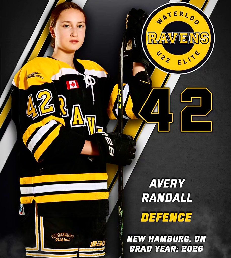 MAshoot4success's tweet image. Congratulations to Shoot for Success Athlete @Avery_Randall27 playing in her first games with the OWHL Waterloo Ravens this weekend!! #S4SDevelopment
