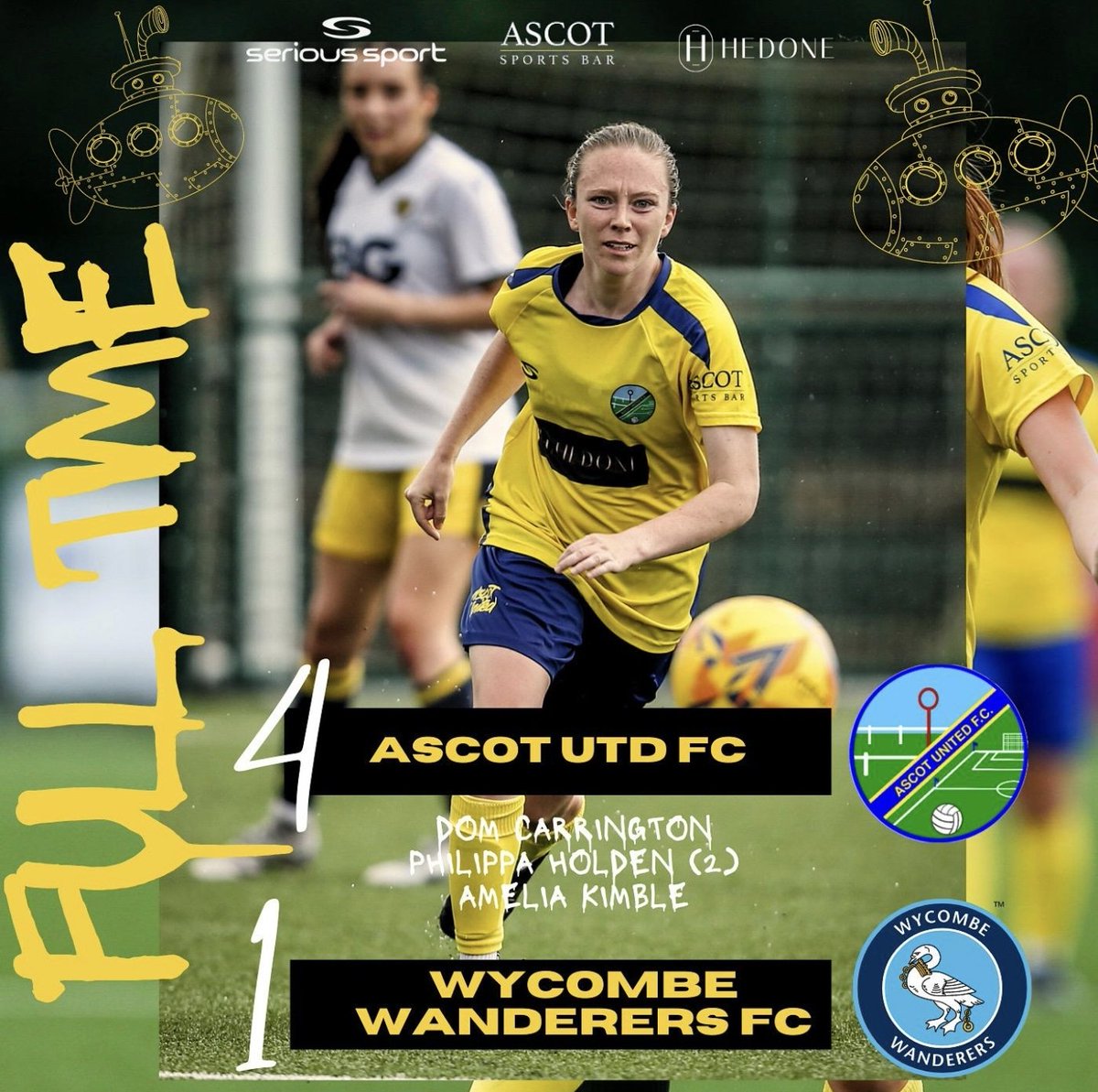 What a League opener  it was today and 3️⃣ points secured for the #Yellawomen 💛💙

A big shout out to our Youth players Erin Huntley, Kate Fox, Ailsa Sheppard ,Sophie Allen &amp; reserve team player Farrah Yewings who all made their 1st team competitive debuts today  👏

#WeAreAscot
