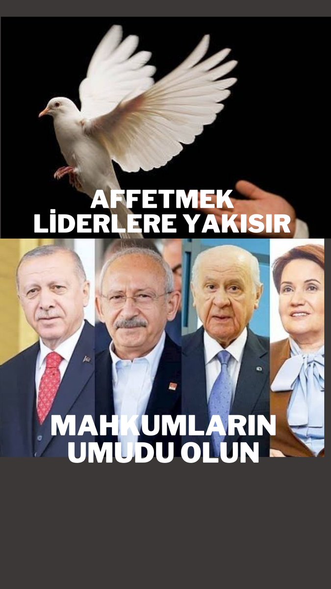 YüzüncüYıl CumhuriyetAffı
MahkumuEşitAffedin
🌼🔘🌼🔘🌼🔘🌼🔘🌼🔘🌼🔘🌼

4/4, çift mukerririn iptalini bekliyoruz‼️
Ayrımsız  AF İSTİYORUZ‼️ 

🌼🔘🌼🔘🌼🔘🌼🔘🌼🔘🌼🔘🌼
<a href="/RTErdogan/">Recep Tayyip Erdoğan</a>  <a href="/yilmaztunc/">Yılmaz TUNÇ</a>
<a href="/YildizFeti/">Feti Yıldız</a>  <a href="/herkesicinCHP/">CHP 🇹🇷</a>
<a href="/TBMMGenelKurulu/">TBMM Genel Kurulu</a> 
<a href="/AYMBASKANLIGI/">Anayasa Mahkemesi</a>
