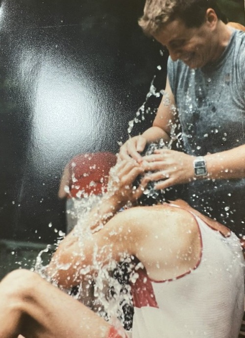 RoomofOnesOwn's tweet image. It is so rare to find photos of queer, especially Trans, elders joyful -- playing! Uninhibited. Not fighting or stern or posed or dead or --

Today I found these pics of Leslie Feinberg in a water balloon fight and promptly cried. Happy belated birthday, Leslie. 🎂🎈❤️‍🔥