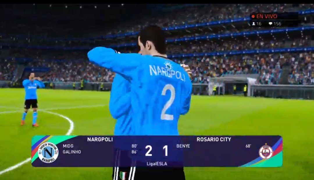 Ayer fue victoria por la minima ante Rosario City en el segundo amistoso en <a href="/LigaIESLA/">Liga Internacional Española Latina ⚽🎮</a>. Goles de <a href="/midg_bvb09/">MIDG</a>
y @leagmzz8 para remontar sobre el tramo final.

#ForzaNargpoli 💙🤍