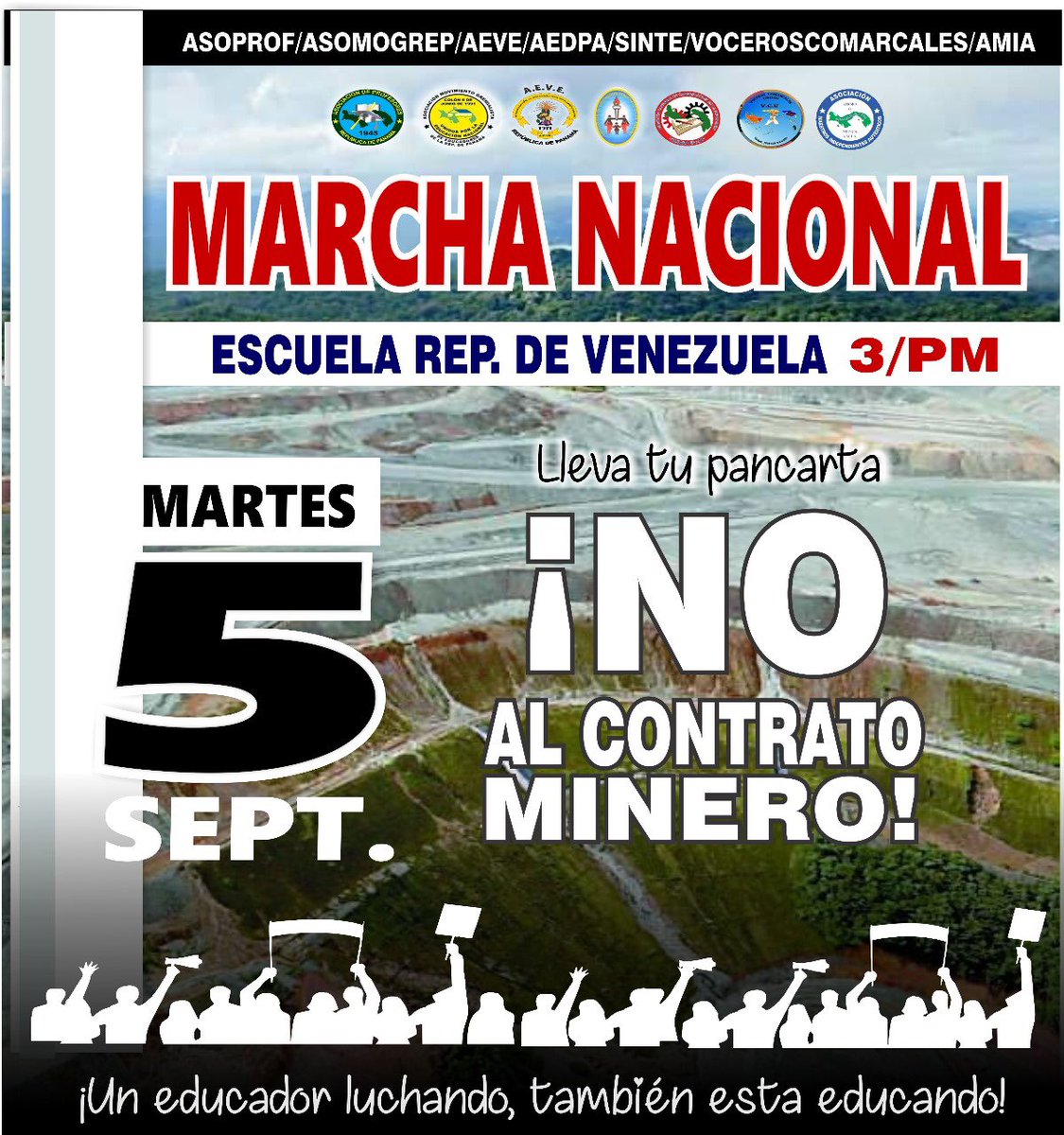 Marcha Nacional/ No al
Contrato
Minero.