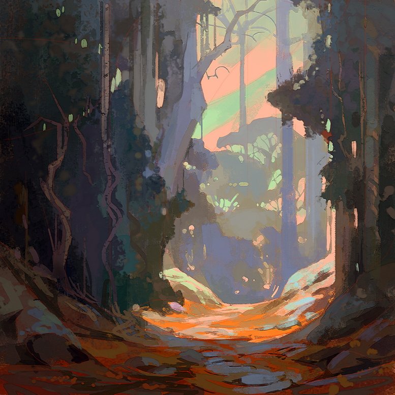 NathanFowkesArt's tweet photo. Love those California eucalyptus trees, going for more stylization this time. https://t.co/TcNjjzBEff
