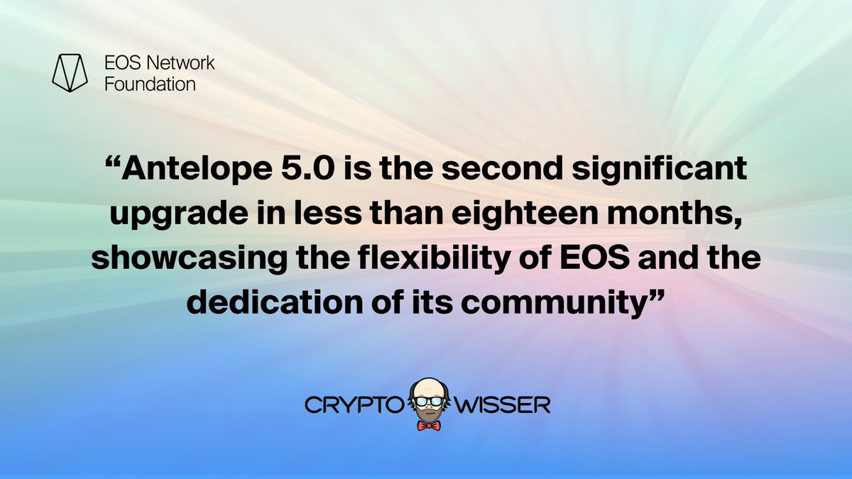 Get ready for Antelope Leap 5.0 – the upcoming game-changing upgrade to the #EOS blockchain 🚀 Discover a new era of innovation as the network's capabilities are redefined with ground breaking features and improvements ⚡ Read more 👇 cryptowisser.com/news/the-enf-f…