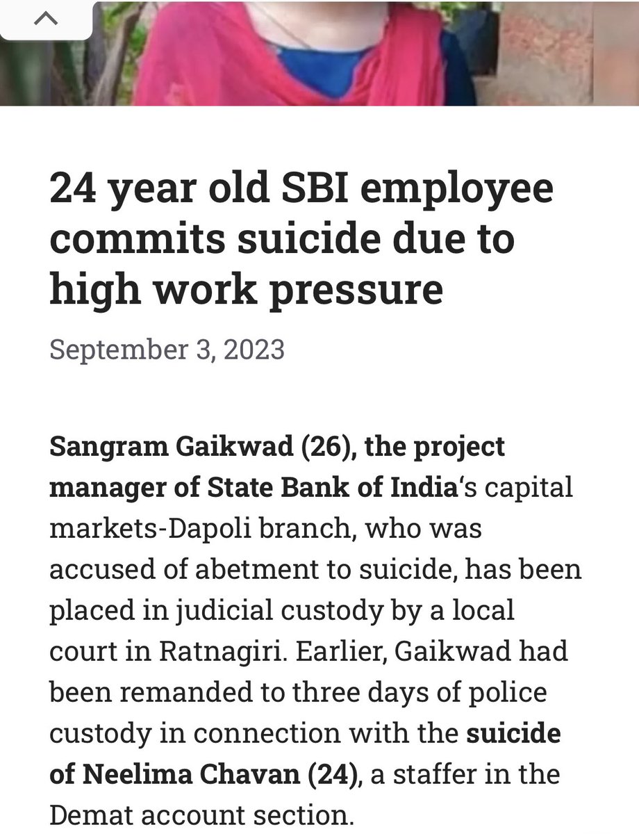 SunilKumarBANK6's tweet photo. कब तक हाई वर्क प्रेशर की भेंट बैंकर चढ़ते रहेंगे https://t.co/RnAGGaLrZM