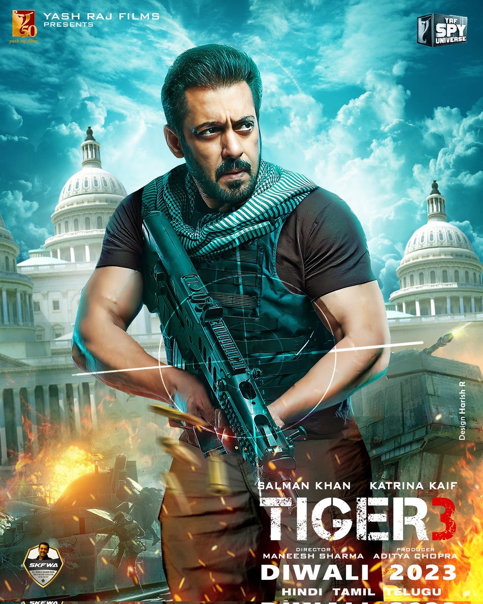 design_harishr's tweet image. Wait is over time to enter bhai into the game🔥
Design for #Tiger3
#SalmanKhan𓃵 #SalmanKhan
#YRFSpyUniverse #YRF50