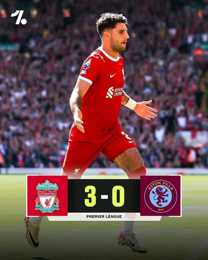 Liverpool remains unbeaten this season, cruising to victory over Aston Villa. 🔥⚽ #LiverpoolFC #PremierLeague #UnbeatenStreak #Football #SportsNews