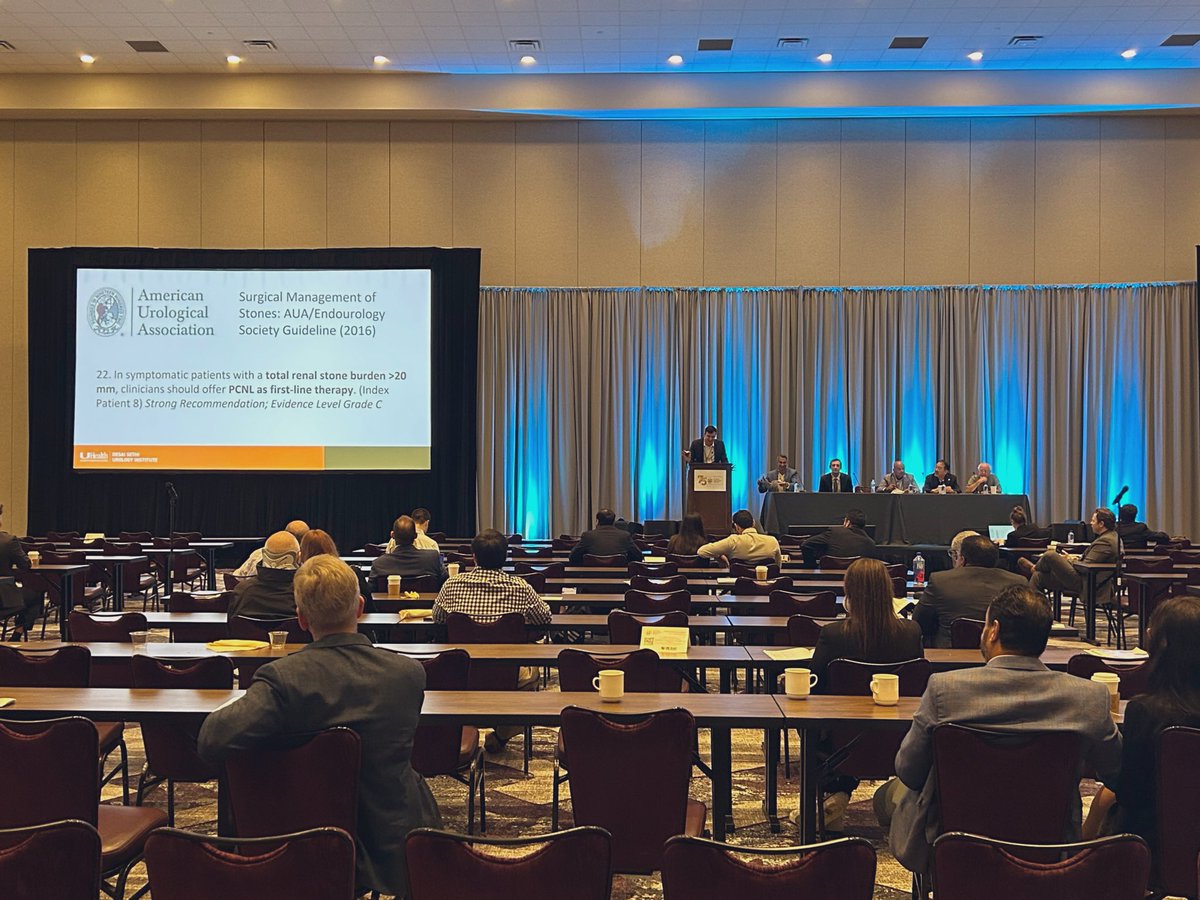 Next up, Dr. Towe from <a href="/dsui_miami_uro/">Desai Sethi Urology Institute</a> presents his case in support of mini-PCNL. 🗿💎 #FUS2023