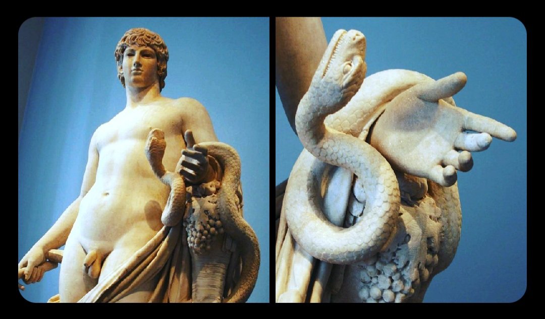 antinousgaygod's tweet photo. πͺ· Priest #Michaelus says Christians "demonized" the Greek word daemon. Daemons were spirits of prematurely dead youth who worked miracles and mediated between mortals and gods: https://t.co/sxoK5hdOdv Art: Antinous AgathoDaimon (Blessed Spirit) statue at #AltesMuseum Berlin. πͺ· https://t.co/SmxLiL9VML