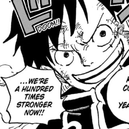 newworldartur's tweet photo. Luffy makes reference that he is as strong as Rayleigh now compared to Sabaody!! 💪#OnePiece https://t.co/o6mZ5HAuAO
