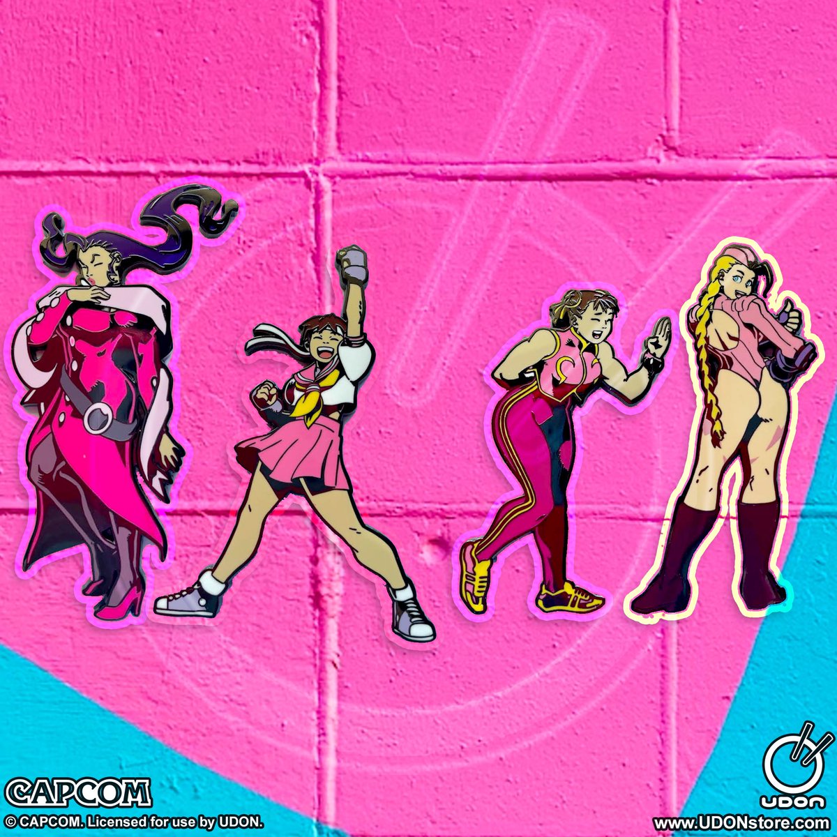 UdonEnt's tweet photo. We've got a brand new #StreetFighter Alpha Ladies Pin Set available now that will have you saying, "Hi Barbie!"...er, um, we mean, "Hi Cammy!" Spend $80 and get a free metal card added to your order thru Sept 10th, shop the UDON Store today! 

https://t.co/EYRKUjgZvx https://t.co/gGBoKUOpbh