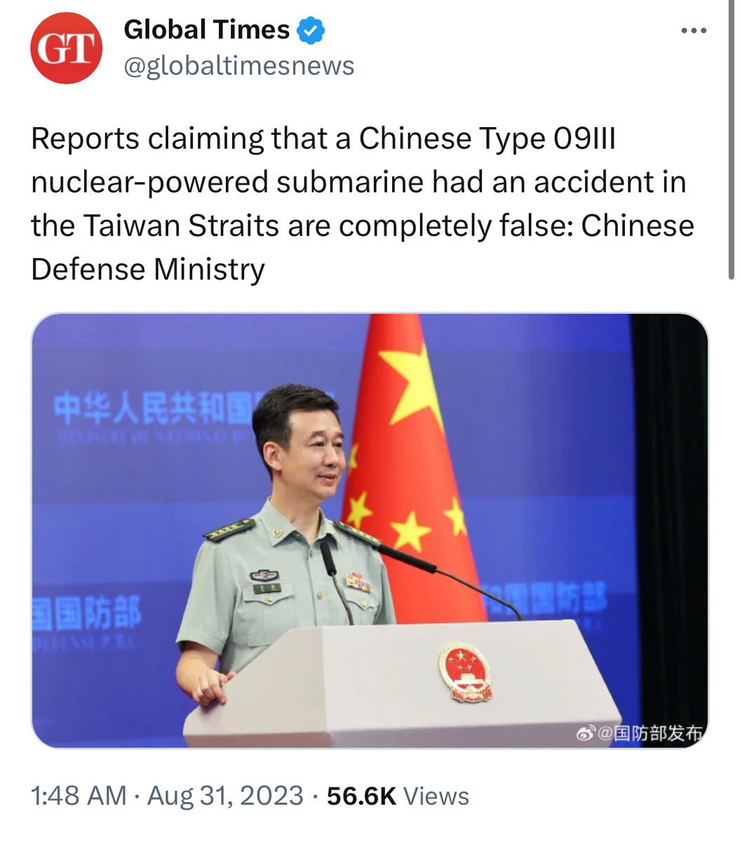 Key points of Updates on PLAN 093-417 nuclear submarine accident in Yellow Sea (based on classified reports from Central Military Commission):
• Since <a href="/lude_media/">路德社lude media</a> revealed the weaknesses of rim-driven propulsion system in 093 submarines, 🇨🇳 Defense Ministry has to deny the