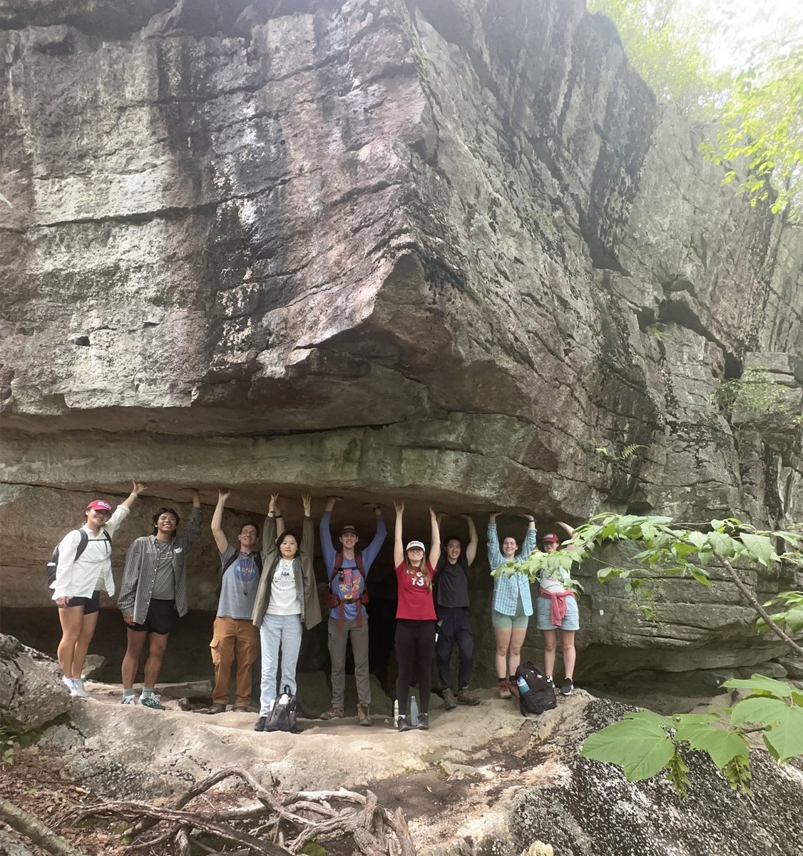 Understanding the Earth is the foundation of good stewardship of this planet. @colgateuniv students were out in the Shawangunk mountains this weekend exploring Ordovician seas and wandering up Silurian mountain streams.... before stopping for ice cream.