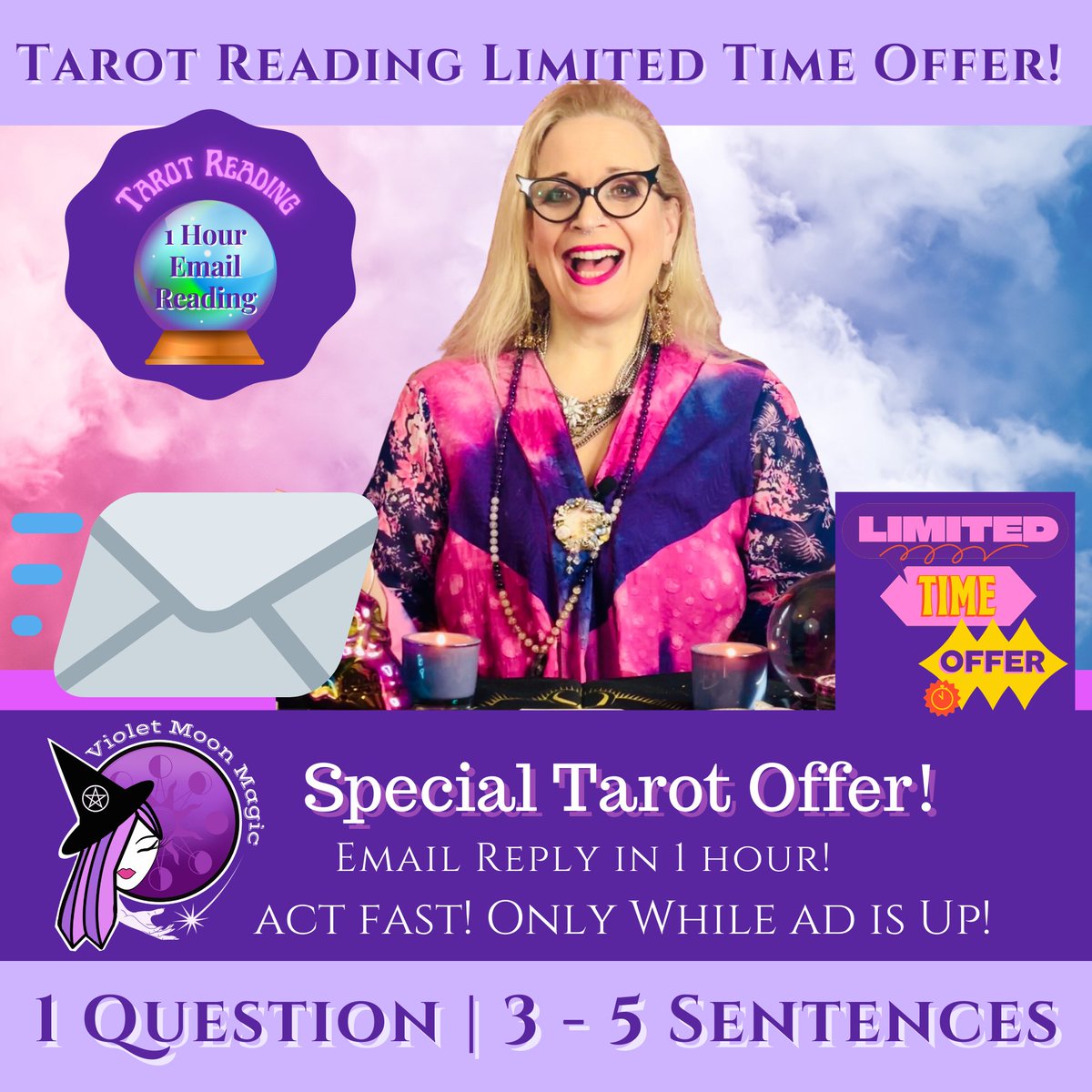 violetmoonmagic's tweet image. Limited time offer! 50% offer readings today while supplies last! ONLY at my Etsy shop. Link in bio violetmoonmagic.Etsy.com