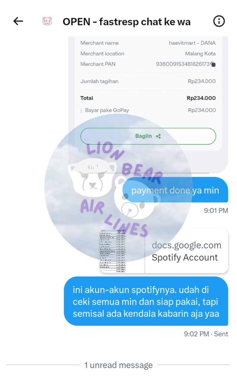 LionBear Airlines REST tweet media