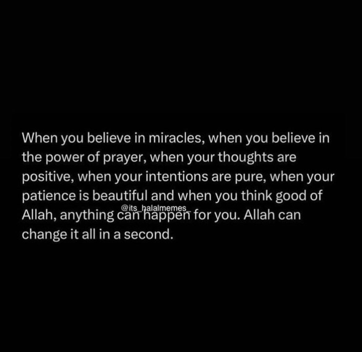 Trust the process and put your faith in Allah SWT 🤍
