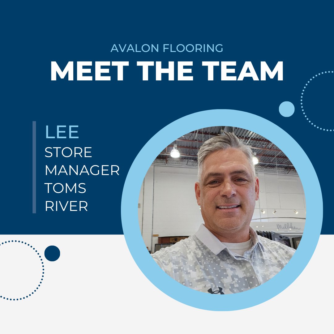 avalonflooring's tweet photo. In the spotlight today is one of our Store Managers from our Toms River location - Lee. Your dedication to the growth and development of your team is appreciated, Thank you! #WeAreAvalon #MoreThanFlooring https://t.co/yLWbGvQGs3