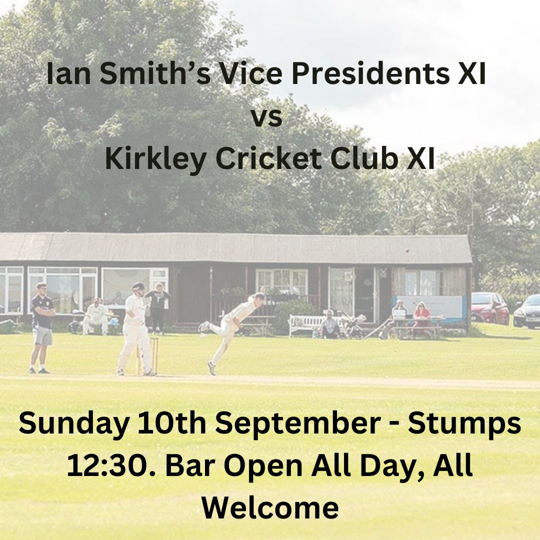 This Sunday we have our 2nd Annual Vice Presidents Match. All are welcome as we welcome back players from throughout the years.

Teams to be announced in the coming days.

#cricket #wicket #bowling #kirkley #lbw #umpire #bat #ball #wicketkeeper #stumped #wide #six #boundary