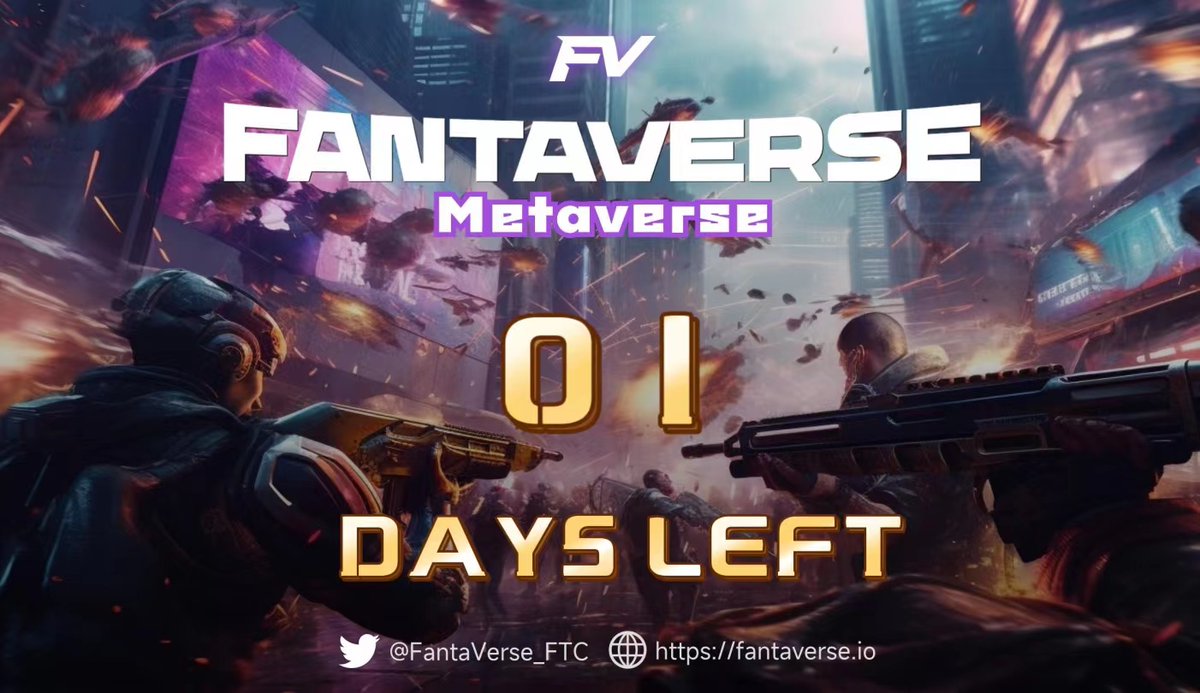 👇 Benefits for the last day of the countdown
🏆Prize Pool:  3000 $UT Reward
 To Enter.
✔Follow 
<a href="/UT_TokenFV/">FantaVerse_UT</a>
<a href="/FantaVerse_FTC/">FantaVerse Official</a>
✔Like &amp; RT &amp; Tag 3frens
✔Join discord
👉 15 lucky winners will be chosen to split them!
⏰24h