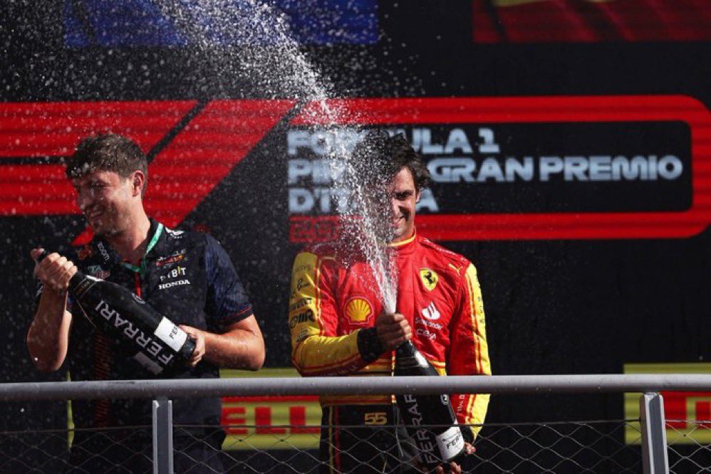 Wrenchingx's tweet photo. Securing P3 at the Italian Grand Prix today was truly rewarding. I'm honored to have been named 'Driver of the Day,' and I'm committed to giving my best in the races ahead. Thank you to my team and supporters for their unwavering backing. #ItalianGP 🇮🇹 https://t.co/U9UdbCvN7L