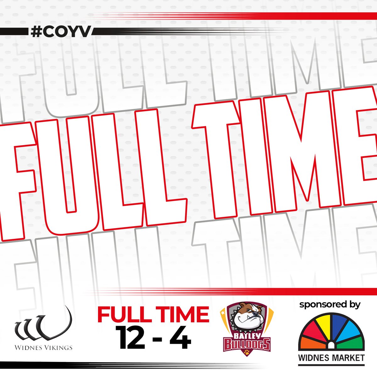 WidnesRL's tweet photo. Vikings take the spoils at the DCBL this afternoon!

12-4
#WidnesVikings
#COYV
@Widnes_Market https://t.co/cqDv6LmvM0