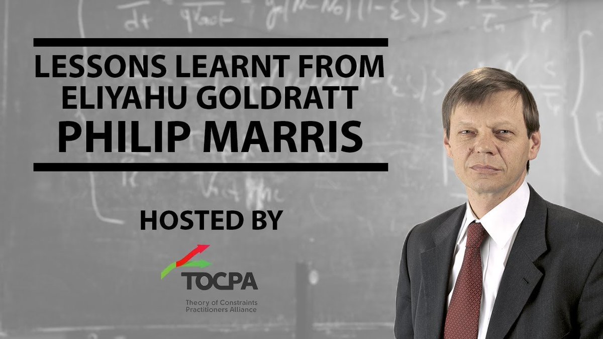 PMarris's tweet photo. Lessons learnt from Eliyahu Goldratt
7 minutes.
#TOCPA Conference extract
https://t.co/0eB0NFxs8m
#Goldratt https://t.co/k8uZgsgwZ0
