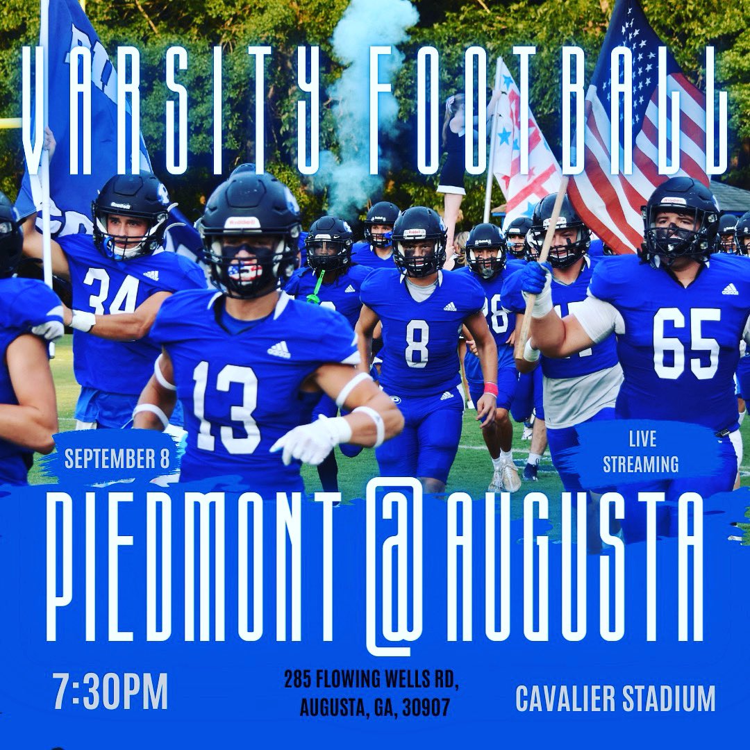 PAC_Football_'s tweet photo. 🆚 Augusta Prep

⏰ 7:30PM

📍 Cavalier Stadium

🎟 At Gate

💲 10.00 Adult Game Ticket 

We Need You to support our Cougars

#CougarNation #FlipTheScript
@CovNewsSports @Coach_K5 @Sports_Walton  @Shorter_FB @GeorgiaStateFB @LCPanthers_FB @RecruitGeorgia @CentralGaSports https://t.co/BhRNQjL39v