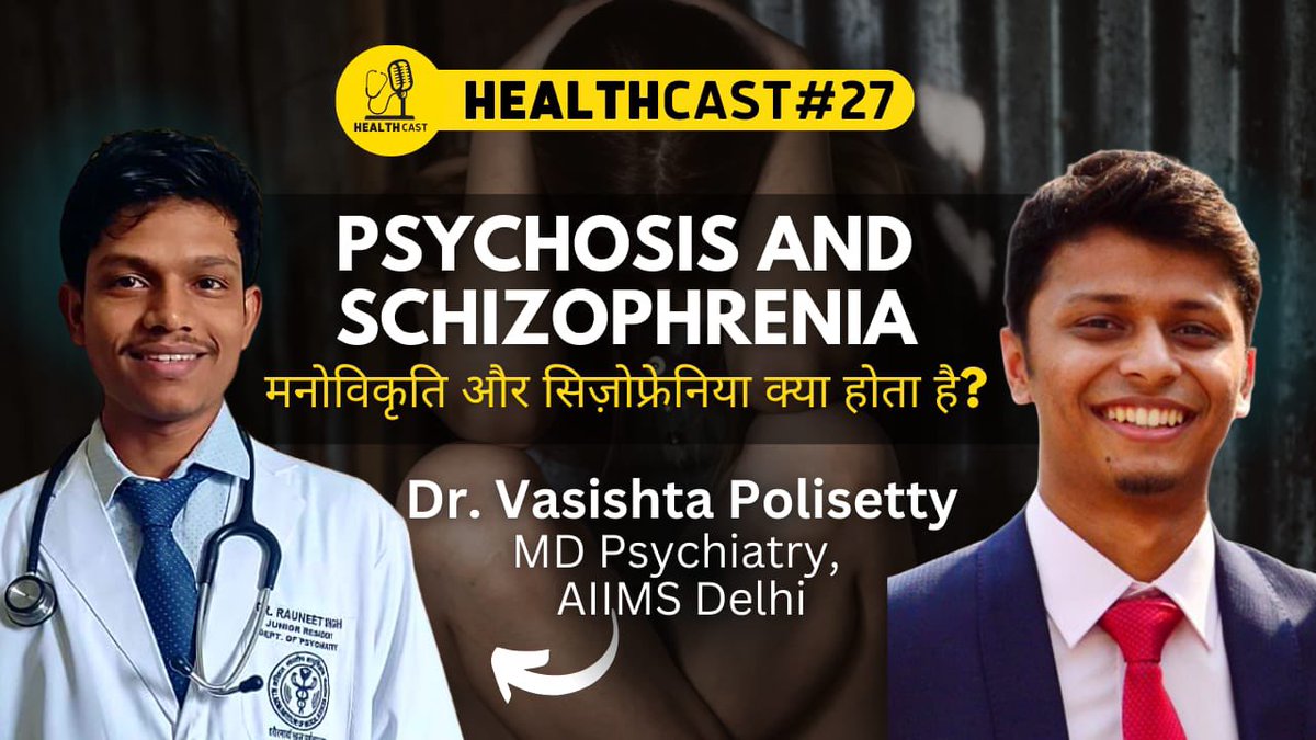 HealthCastYT's tweet photo. In this podcast, we try to educate about what mental health issues of psychosis and schizophrenia are. Watch this to learn about a fascinating topic that affects the reality of a person - what one sees, thinks and believes in. https://t.co/Dh31bsWBun
#mentalhealth #podcast https://t.co/Lq4B41bjZu