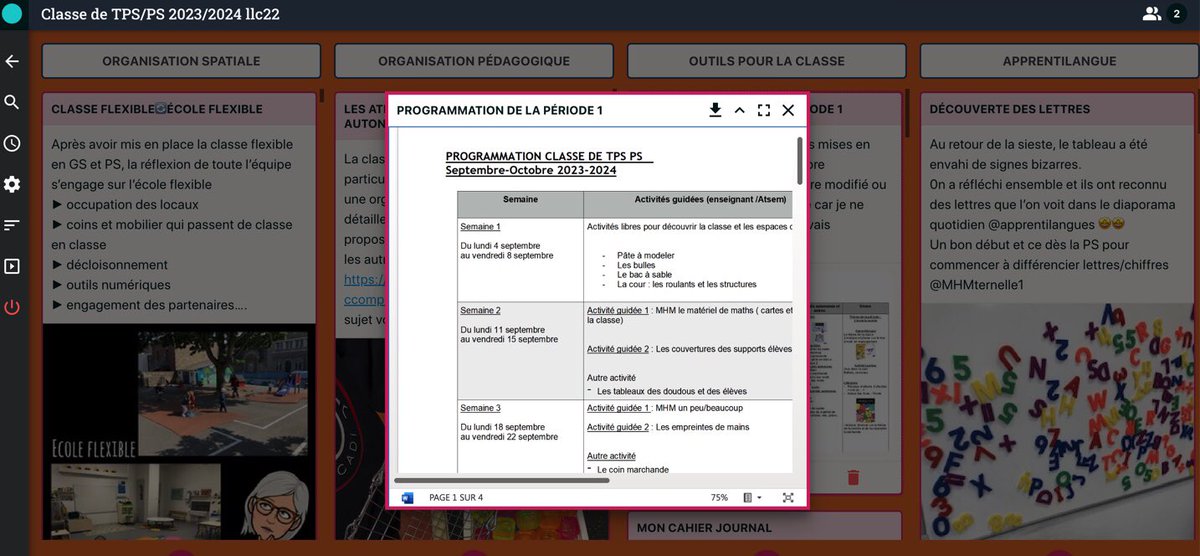 Partage de ma programmation pour septembre octobre sur Digipad de classe 🗂️▶️outils de la classe 

digipad.app/p/455285/529f6…
