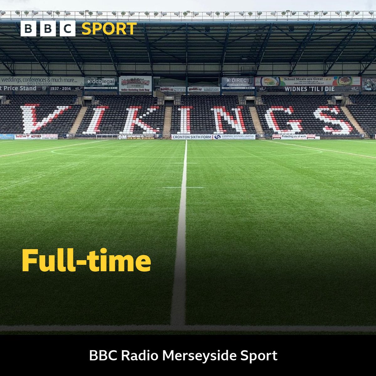 bbcmerseysport's tweet photo. βΉοΈ Full-time at the DCBL Stadium
βͺοΈ @WidnesRL 12-4 @BatleyRLFC π΄
βͺοΈπ Callum Field
π΄π Aidan McGowan
βͺοΈπ @JackOwens17
#β£ #WIDBAT #RLChampionship https://t.co/8o7w78kgGm