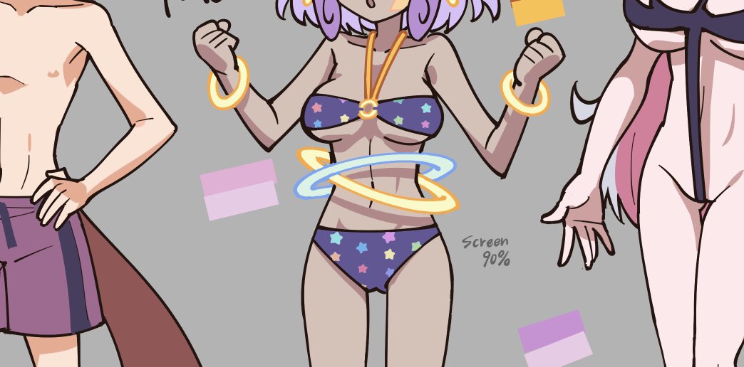 「進捗 あと塗るだけのやつと線画頑張らなアカンやつとキャラ表だけ作ったやつです お」|敷ドのイラスト
