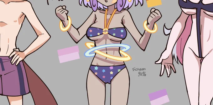 進捗 あと塗るだけのやつと線画頑張らなアカンやつとキャラ表だけ作ったやつです お待ちを〜……