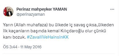 WHO18811938's tweet photo. 👉Kemal Kılıçdaroğlu’nun Danışman olarak atadığı Atatürk, Cumhuriyet düşmanı Perinaz Mahpeyker Yaman ile ilgili açıklaması:
👉“O günler koşullarında araştırma yapacak zamanım yoktu. Bu mesajlarını bilseydim elbette atamazdım. Bir arkadaşım tavsiye etti.
👉Haber olduktan sonra çıkıp yalanladılar ama her zaman olduğu gibi yüzlerine gözlerine bulaştırdılar sonunda doğrulamak zorunda kaldılar.
👉Bir genel başkan düşünün kendine atadığı danışmanın nasıl biri olduğundan bile haberi yok.
👉Bir genel başkan düşünün bir tane ekibinde bu yeni danışman kimmiş diye araştıran Genel başkanı uyaran yok.
👉Atatürk’ün partisi diye yıllarca ekmeğini yediği partiye Atatürk düşmanlarını doldurup gerçek Atatürk sevdalılarını liste dışı bıraktı.
👉Kemal Kılıçdaroğlu ve ekibi bitmiştir ve böyle hiçbirşey olmamış gibi devam ederlerse onlara oy verenleri 🐑 yerine koyarsa ilk seçimlerde CHP birçok belediyeyi kaybedecek.
👉Erdoğan’ın bu salak, beceriksiz hatta satılmış muhalefet ile kaybetmesi mümkün mü? 
#cokusdonemi