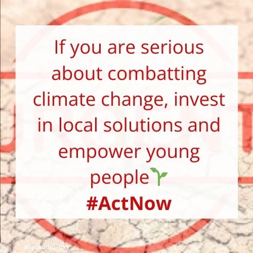 Real climate solutions only! 

If you are serious about combatting climate change, invest in local solutions and empower young people now!

Not fossil fuel expansion ❌

#Faith4Climate #ActImTime #AfricaClimateWeek2023 

<a href="/GreenFaith_Afr/">GreenFaith Africa</a> <a href="/greenfaithworld/">GreenFaith</a>