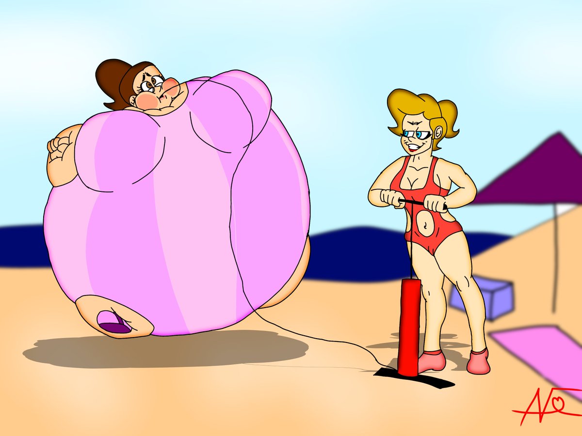 swell_con's tweet photo. Last but not least @AvisNsfwaccoun1 with their OC's Grace and Alice, guessing they should of gotten a beach ball....but alas, a pump will do nicely~ 🎈

Part of the Summer Collab! https://t.co/U3c9RFkUh6