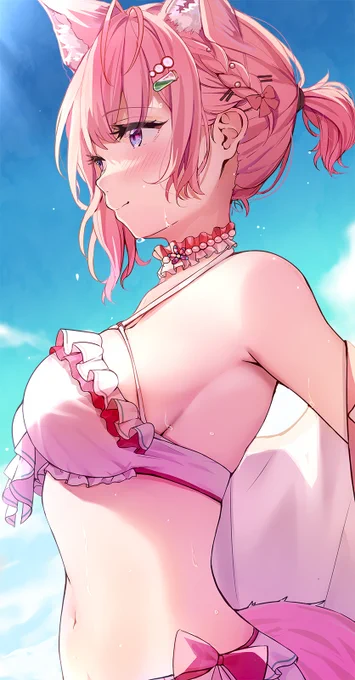 短めポニテも似合いそうだなって思いました #こよりすけっち