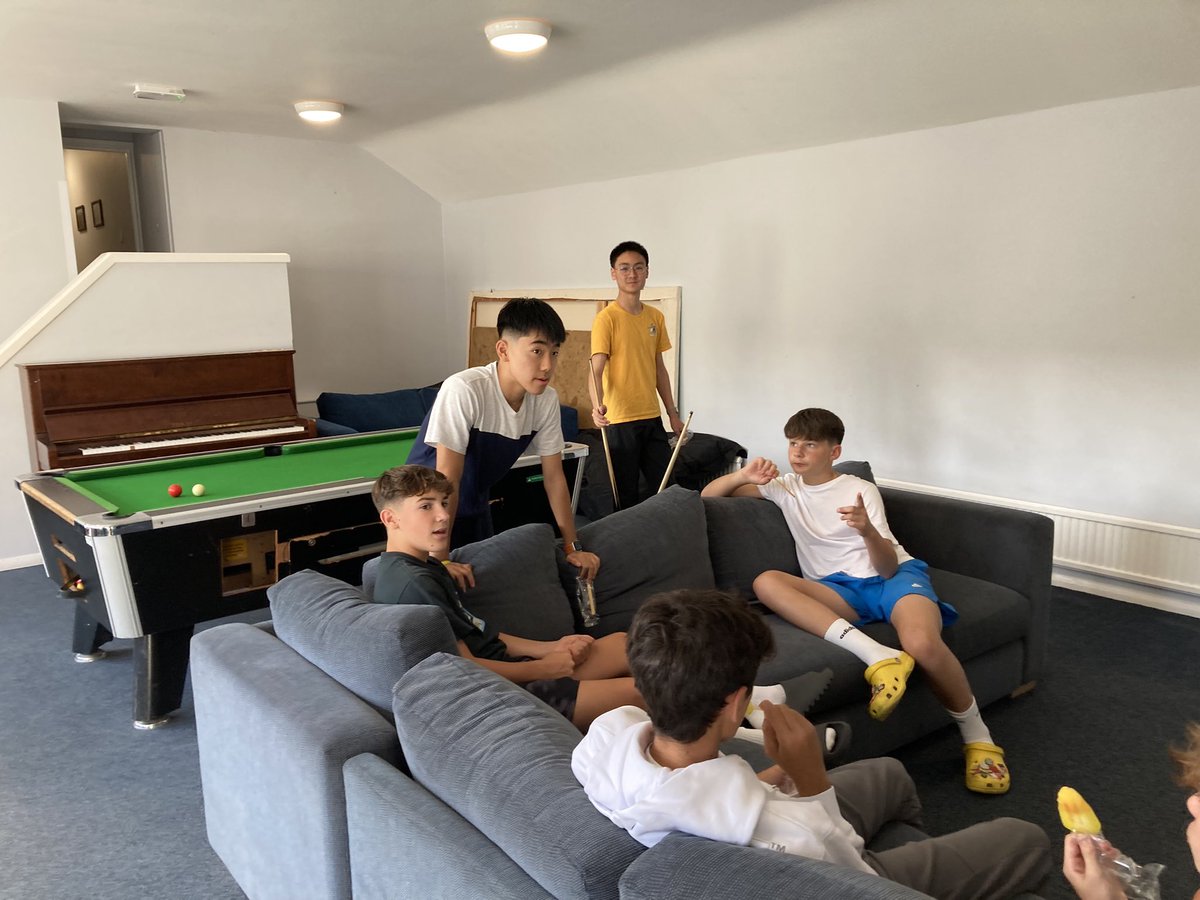 Y10 &amp; L6th boys are settling in well and enjoying cooling down with ice creams in the common room #Shapwick 🍦 
<a href="/MillfieldSenior/">Millfield School</a> <a href="/MillfieldBP/">Millfield Boarding</a> <a href="/MFPastoral/">MillfieldPastoral</a>