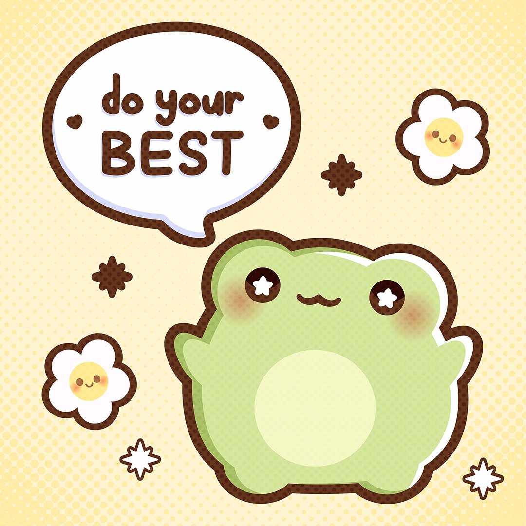 EVIL_arts666's tweet photo. 🐸 Do your best 💚 https://t.co/VYb6ydS8By