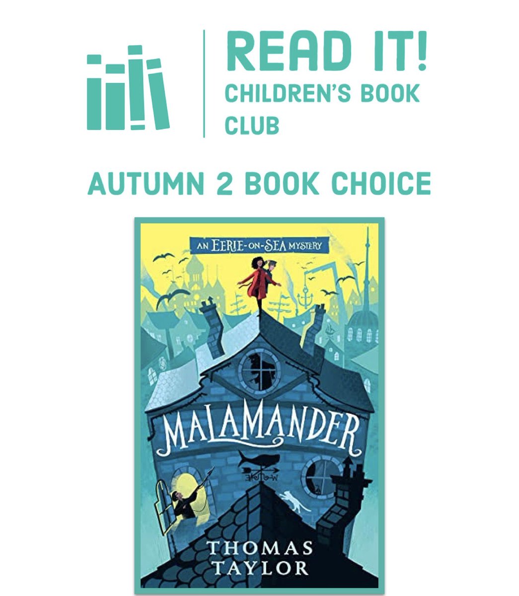 read_it_kids's tweet photo. The very first book choice for Read It! Children’s Book Club will be Thomas Taylor’s fantastic Malamander! Prepare to be transported from Shoreham-by-Sea to the mysterious town of Eerie-on-Sea! Perfect for readers who enjoy a blend of mystery, adventure &amp; fantasy!
@ThomasHTaylor https://t.co/HRlV9yy0wm