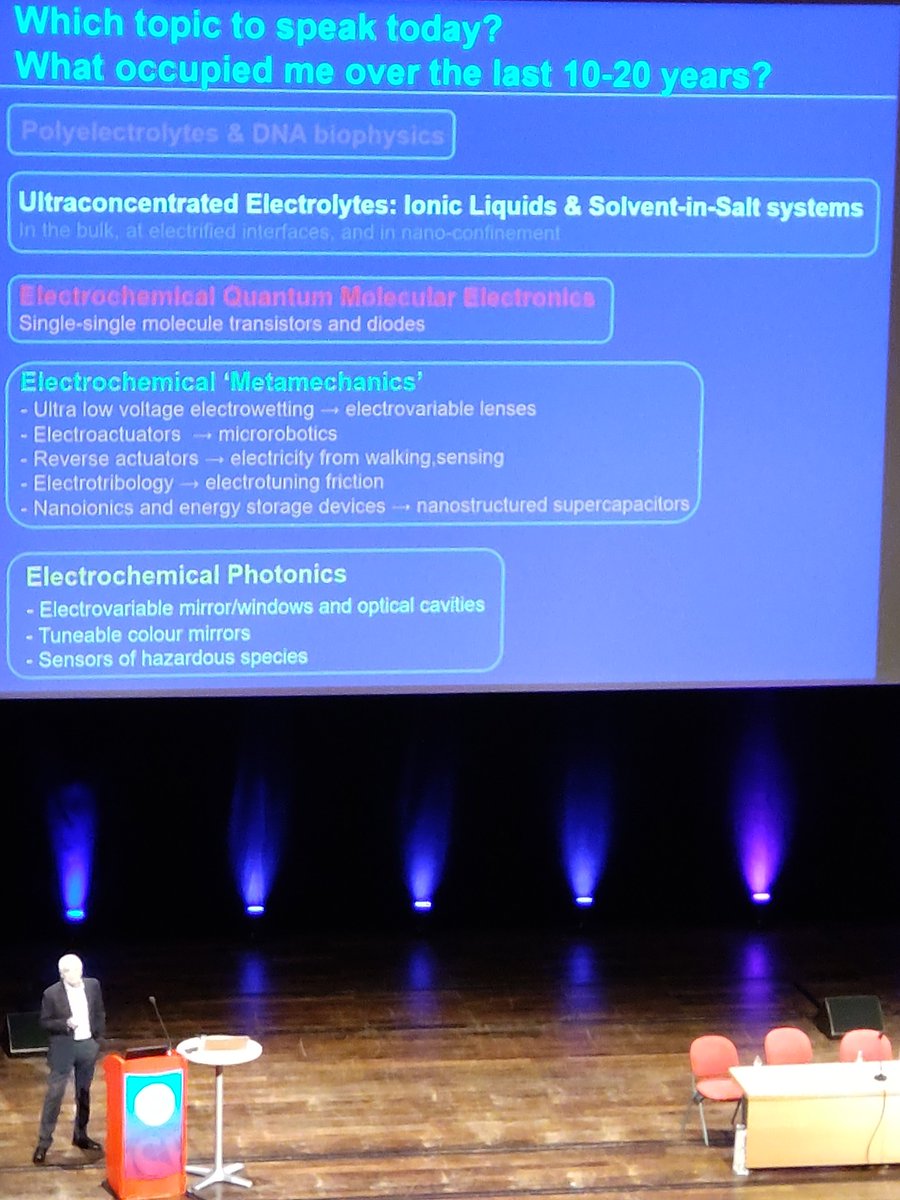 Glad to attend Aleksei Kornyshev's lecture at #ISE2023 #ISE74 #Lyon