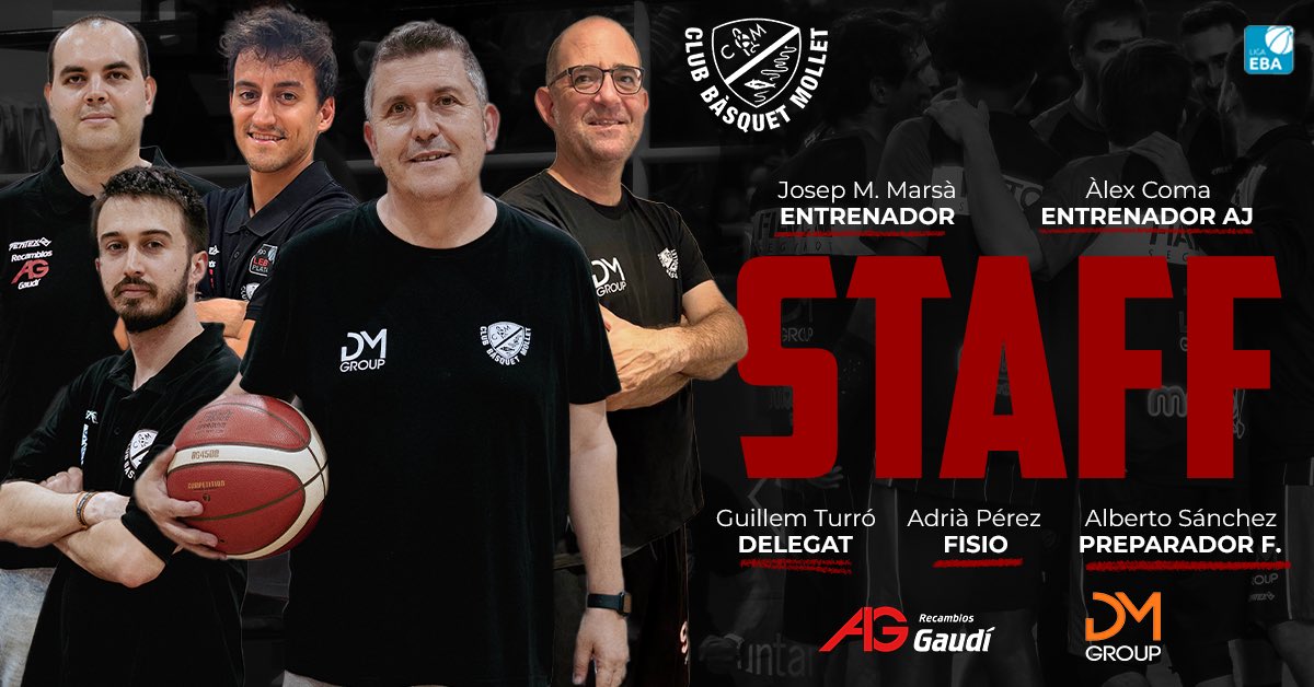 🚨 STAFF 🚨

La màgia no es pot crear sola, i el nostre NEW STAFF és l’encarregat de fer-ho 🪄

🧙🏼‍♂️ Josep M. Marsà
👨🏻‍🏫 Àlex Coma
🧑🏻‍💻 Guillem Turró
🧑🏽‍⚕️ Adrià Pérez
🏃🏻‍♂️ Alberto Sánchez

No tens excusa per faltar aquesta tarda! 💃🏽

#SOMMOLLET🖤❤️