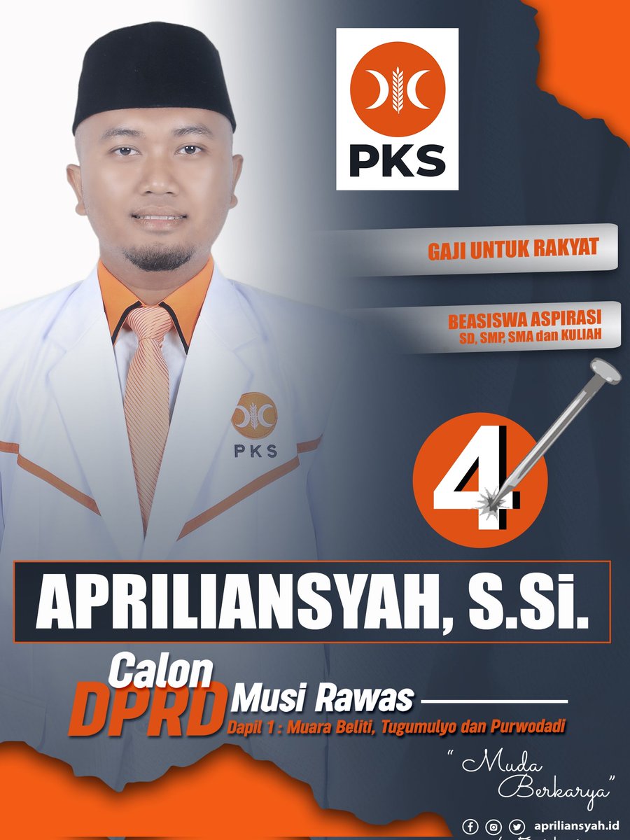 apriliansyah_id's tweet photo. #2024PRI
Tindakan bukan berasal dari pemikiran, tapi dari kesediaan untuk memikul tanggung jawab.
.
Kami Mohonkan Do'a dan Dukungannya
.
#apriliansyah #musirawas https://t.co/qI6A7zOeEs