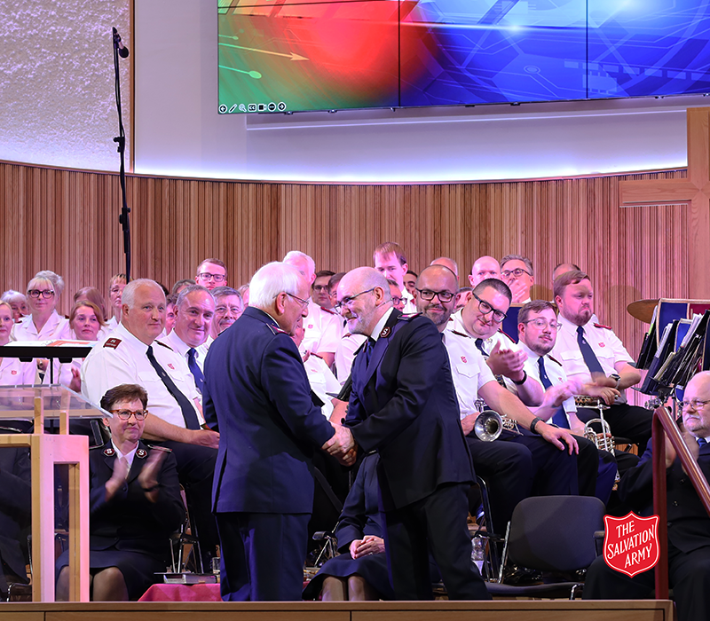 'The Lord Jesus Christ must always be central in our inspiration, and then never without the Lord Jesus, we are no more than one more humanitarian agency among men. The world is in flux, but the mission never changes.' Recognition of leadership by Commissioner Norman Howe.