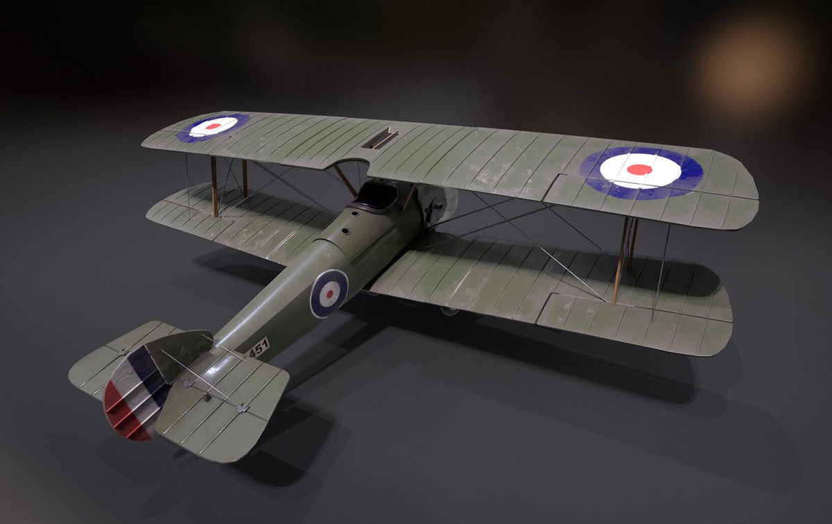 sashgameart's tweet photo. This is a model I did of the WW1 bi-plane 'Sopwith Camel' for my art test as part of my university module. #sopwithcamel #history #ww1 #games #gameart #plane #vehicles #3D #3dart #3DModel https://t.co/zZuHm8ShuY