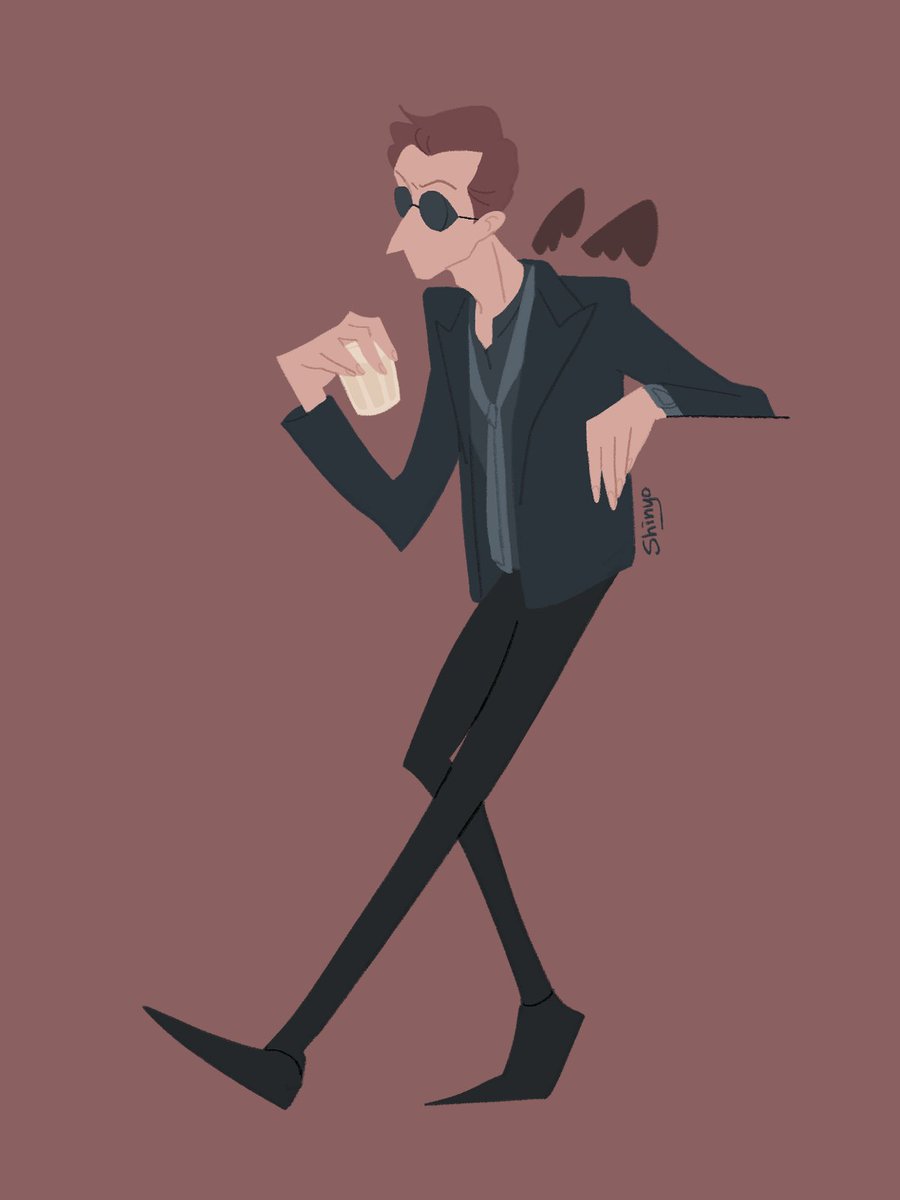 shinyo_art's tweet photo. 😇😈 #GoodOmens https://t.co/fvHr5InSNV