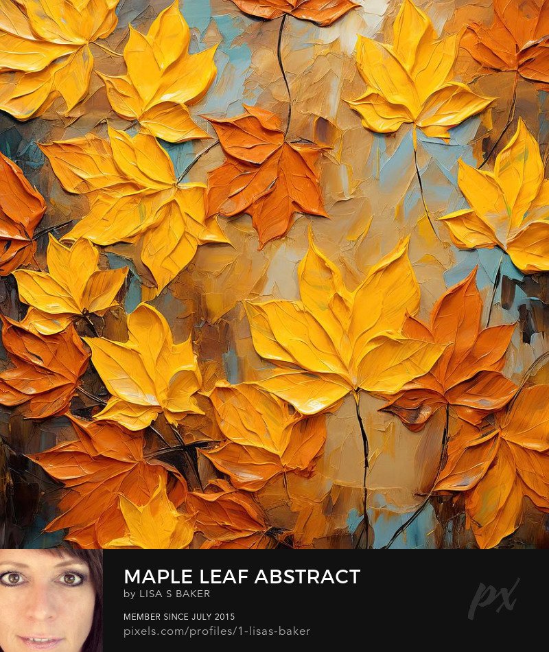 Maple Leaf Abstract 1-lisas-baker.pixels.com/featured/maple… 

#abstract #paletteknife #art #artwork #painting #artforsale #autumn #mapleleaves #homedecor #AYearforArt #createart #collectart #buyintoart #fall #sunday