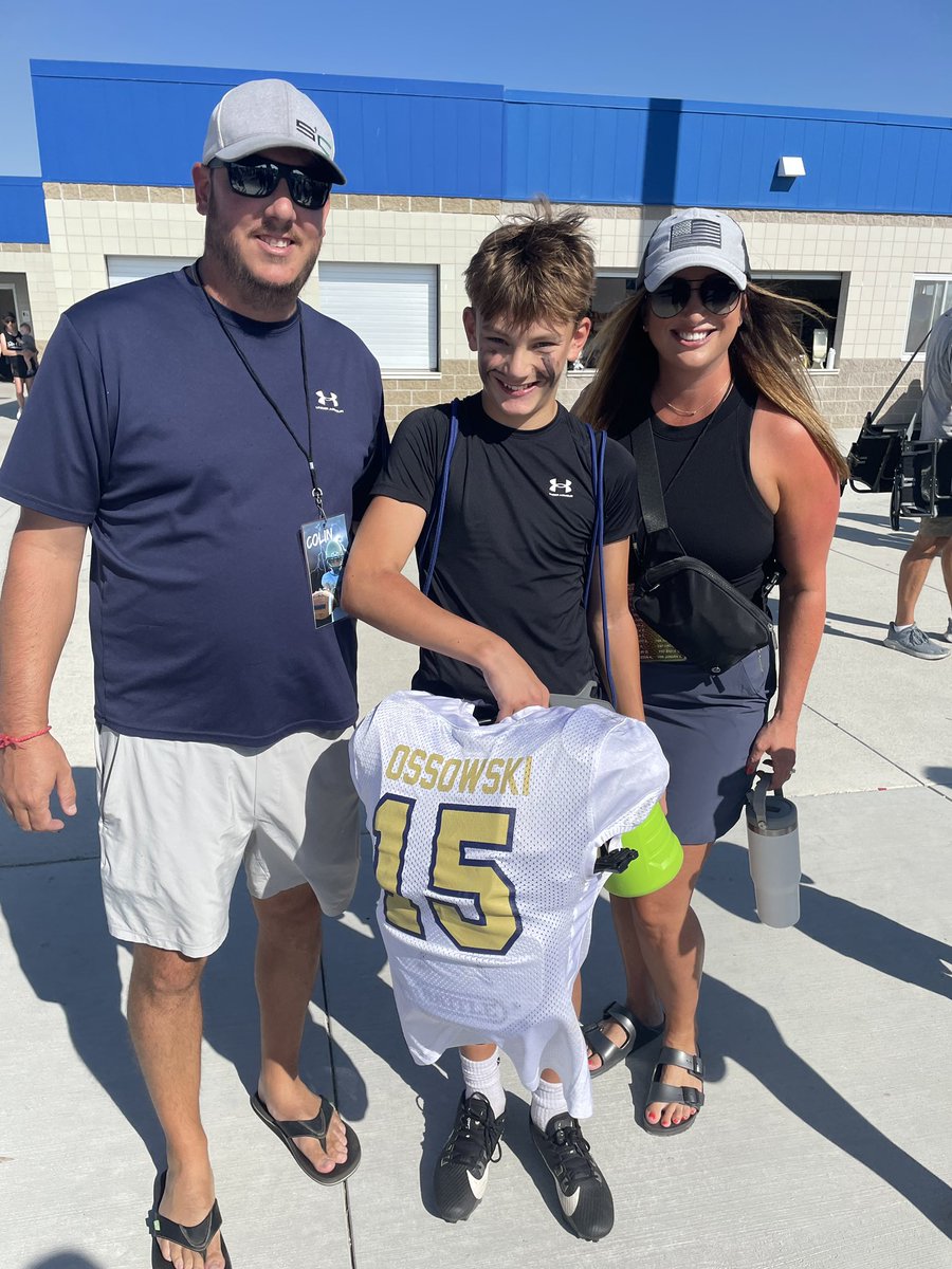 Save this picture for when Colin plays in the NFL. First tackle game. He was an absolute ass-kicker today beating Bennington 40-8. 7 tackles, lead blocker for 2 TD runs, 5 catches and runs out of the backfield. Football Player.