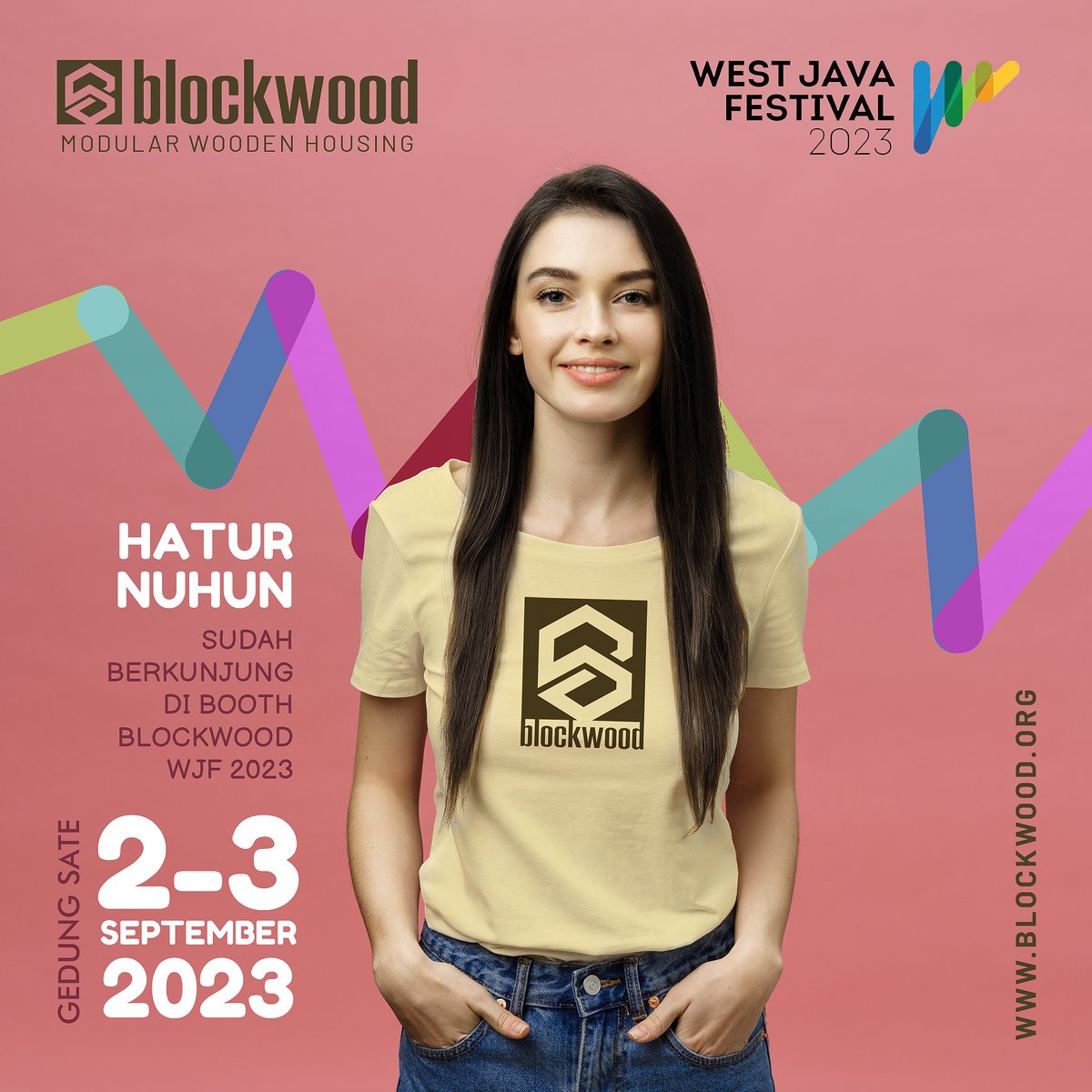 walkernets's tweet photo. Hatur Nuhun - Terima Kasih Telah Hadir di Booth Blockwood at West Java Festival, Gedung Sate, Bandung 2-3 September 2023 #wjf #wjf2023 #westjavafestival #bandung #gedungsate #gasibu #siliwangi #rumahtangguh #rumahkayu #modular #rumahlego #blockwood #bandungmacet #macet https://t.co/ssMosnHEDP