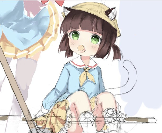 描きかけムツキちゃんでもあげとこう、需要あるだろうか… 